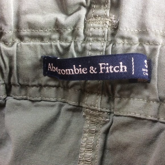 Abercrombie & Fitch 90s Army Green Utility Y2K Retro Classic Skirt Size Small - Picture 2 of 5